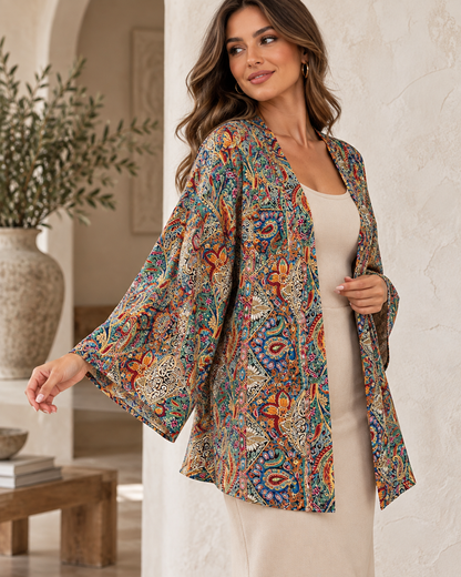 Veste Éléonore femme imprimé paisley multicolore VALYANE